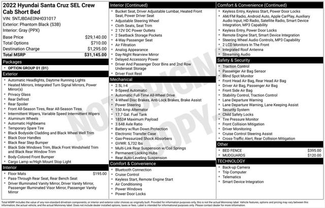 2022 Hyundai Santa Cruz SEL