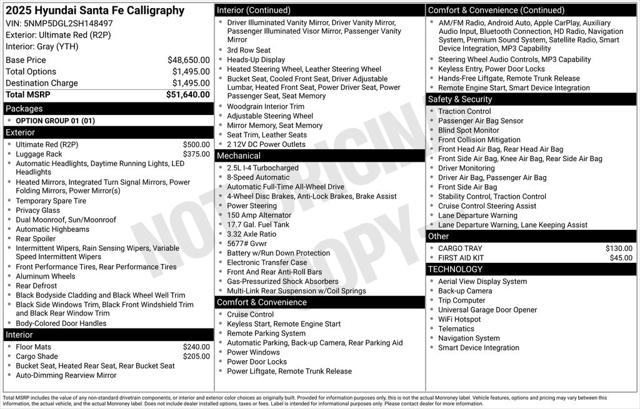2025 Hyundai Santa Fe Calligraphy