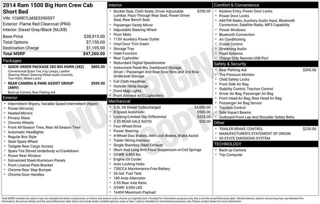 2014 RAM 1500 Big Horn 2014 RAM 1500 Big Horn