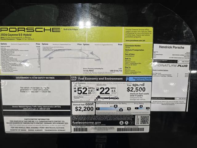 2026 Porsche Cayenne E-Hybrid S