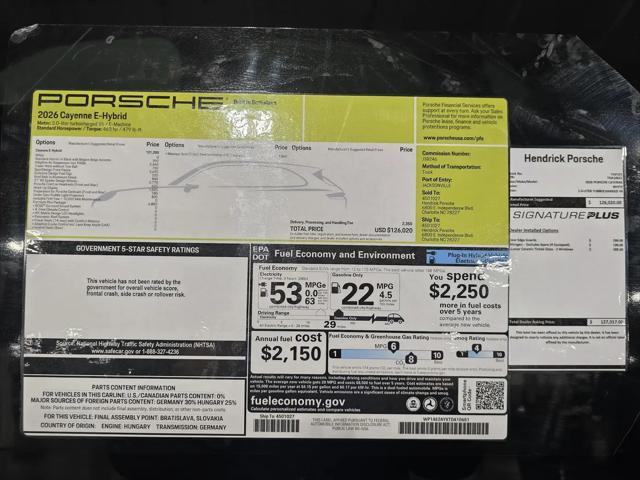 2026 Porsche Cayenne E-Hybrid Cayenne E-Hybrid