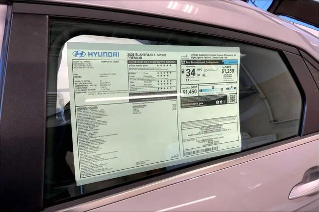 2026 Hyundai Elantra SEL Sport Premium