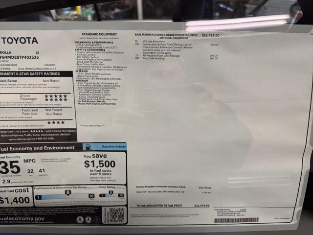 2026 Toyota Corolla LE