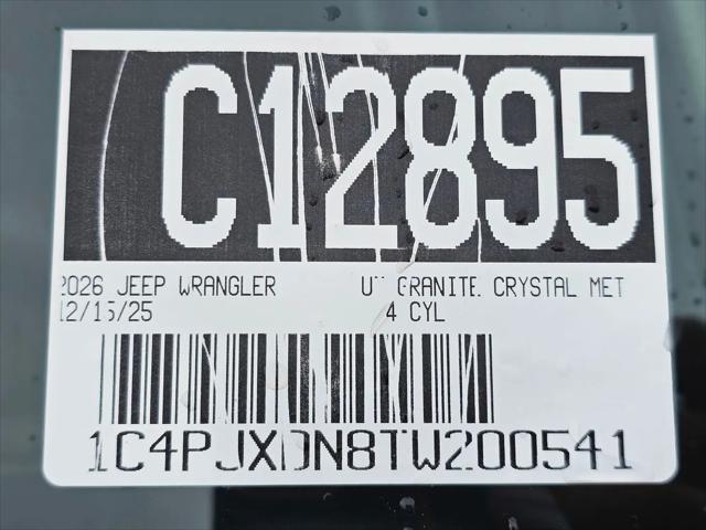2026 Jeep Wrangler Sport