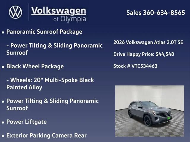 2026 Volkswagen Atlas SE with Technology
