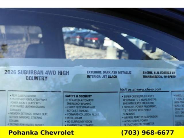 2026 Chevrolet Suburban High Country, 4WD