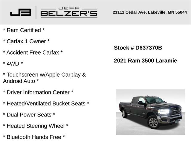 2021 RAM 3500 Laramie Crew Cab 4x4 8 Box