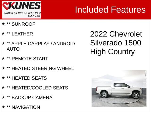 2022 Chevrolet Silverado 1500 4WD Crew Cab Short Bed High Country 2022 Chevrolet Silverado 1500 4WD Crew Cab Short Bed High Country