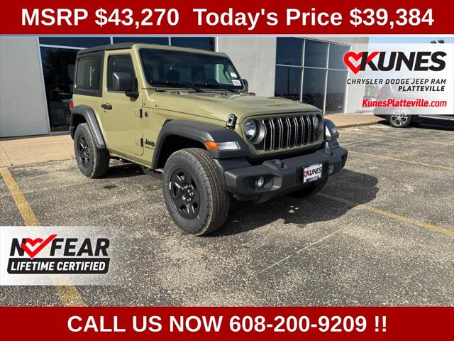 2026 Jeep Wrangler 2-Door Sport 4x4 for sale in Platteville, WI