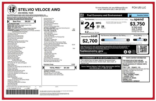 2024 Alfa Romeo Stelvio Veloce AWD