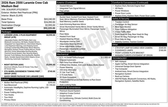 2026 Ram 2500 Laramie Crew Cab 4x4 64 Box