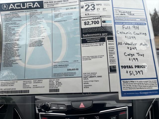 2026 Acura RDX w/Technology Package