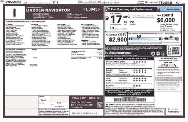 2026 Lincoln Navigator Reserve L