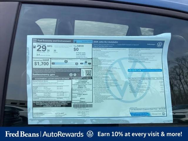 2026 Volkswagen Jetta GLI Autobahn