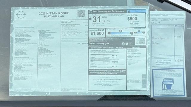 2026 Nissan Rogue Platinum