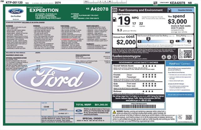 2019 Ford Expedition Platinum