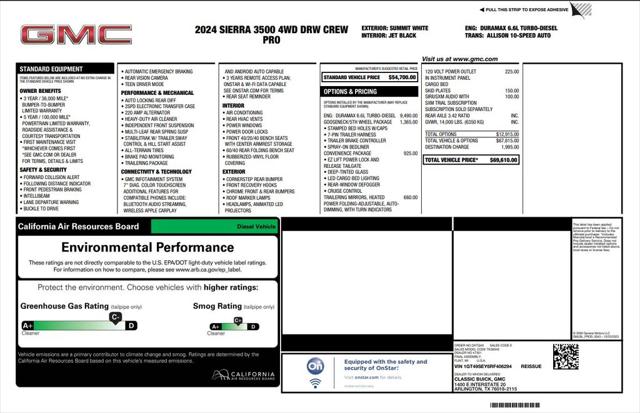 2024 GMC Sierra 3500HD 4WD Crew Cab Long Bed Pro