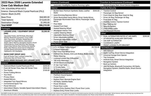 2023 RAM 2500 Laramie Mega Cab 4x4 64 Box