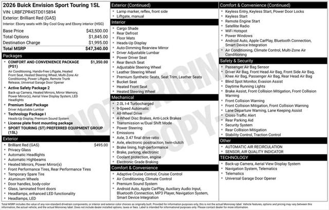 2026 Buick Envision Sport Touring AWD