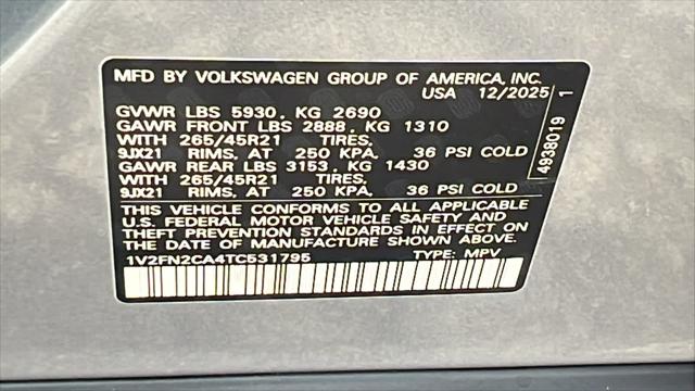 2026 Volkswagen Atlas SEL Premium R-Line