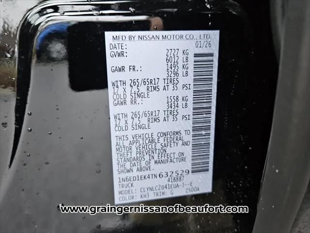 2026 Nissan Frontier Crew Cab SV 4x4