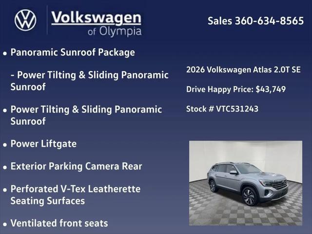 2026 Volkswagen Atlas SE with Technology