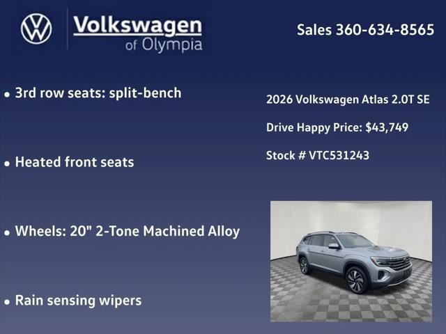 2026 Volkswagen Atlas SE with Technology