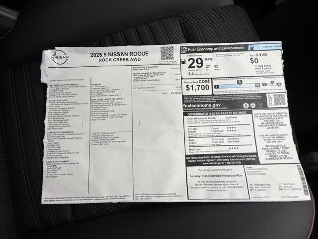 2026 Nissan Rogue Rock Creek