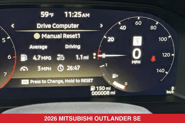 2026 Mitsubishi Outlander SE 1.5T 2WD