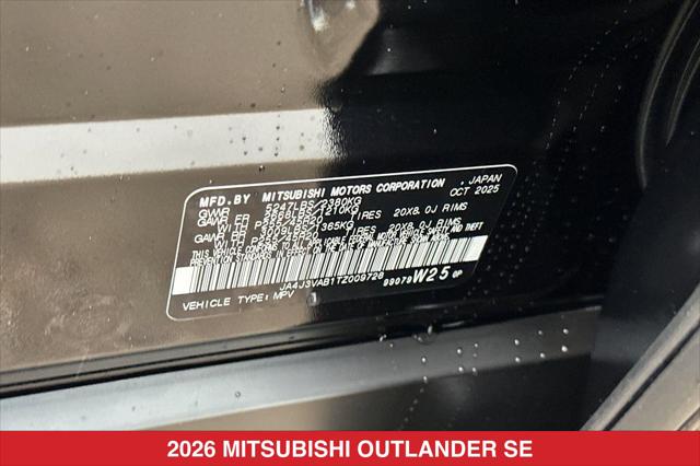 2026 Mitsubishi Outlander SE 1.5T 2WD