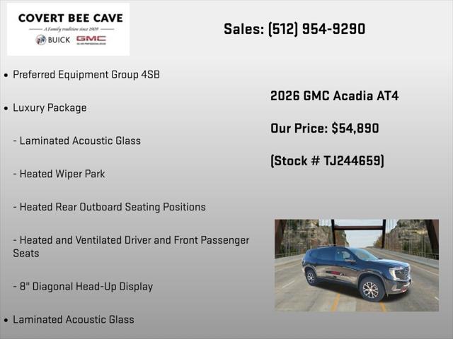 2026 GMC Acadia AT4 AWD