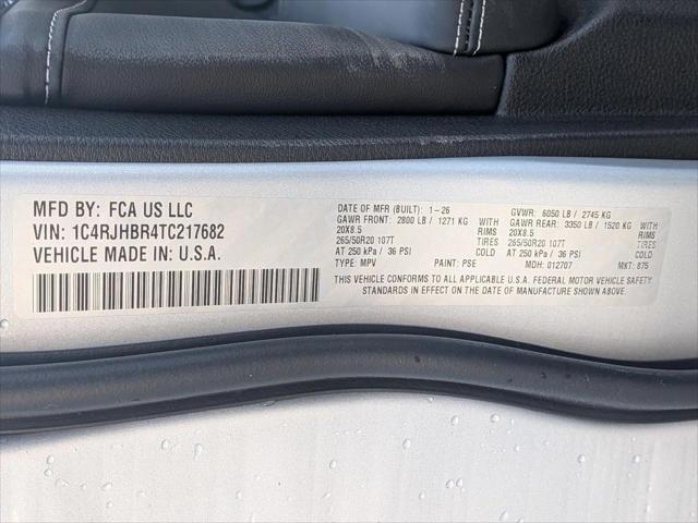 2026 Jeep Grand Cherokee Limited Reserve