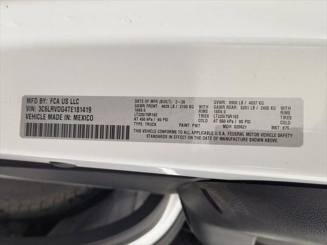 2026 Ram ProMaster 2500 Cargo Van Tradesman High Roof 159" WB w/Pass Seat