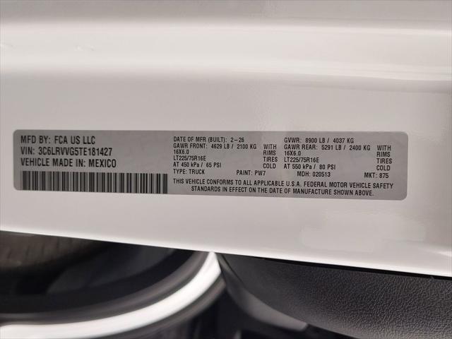 2026 Ram ProMaster 2500 Cargo Van Tradesman Low Roof 136 WB w/Pass Seat