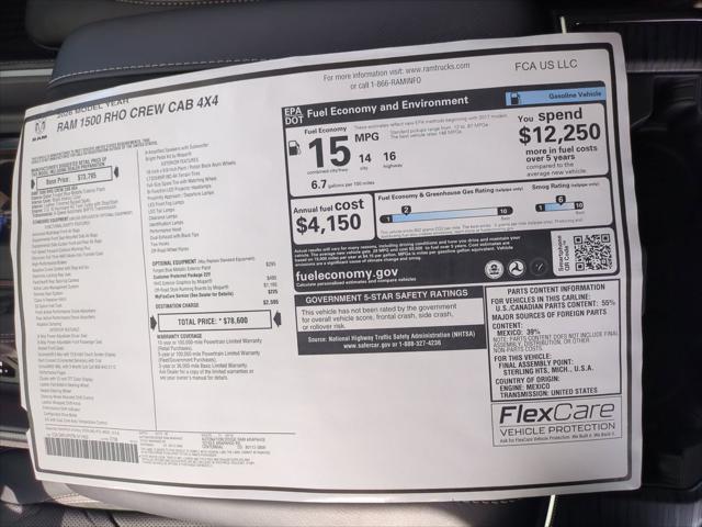 2026 Ram 1500 RHO Crew Cab 4x4 5'7" Box