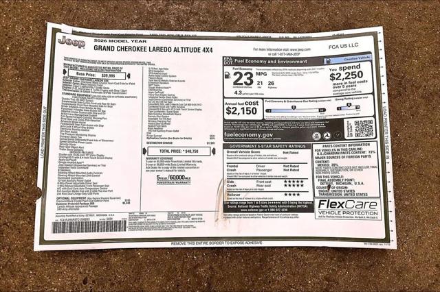 2026 Jeep Grand Cherokee Altitude 4x4
