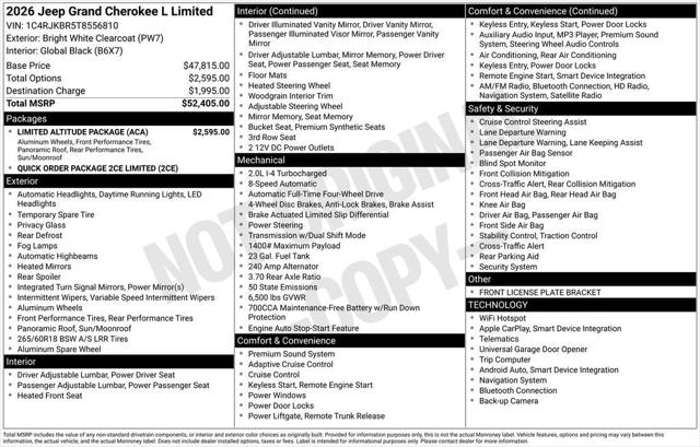 2026 Jeep Grand Cherokee Limited