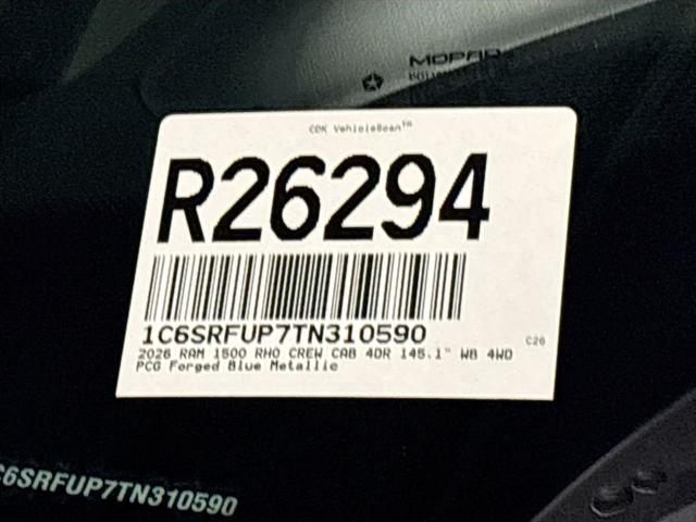 2026 Ram 1500 RHO Crew Cab 4x4 5'7" Box