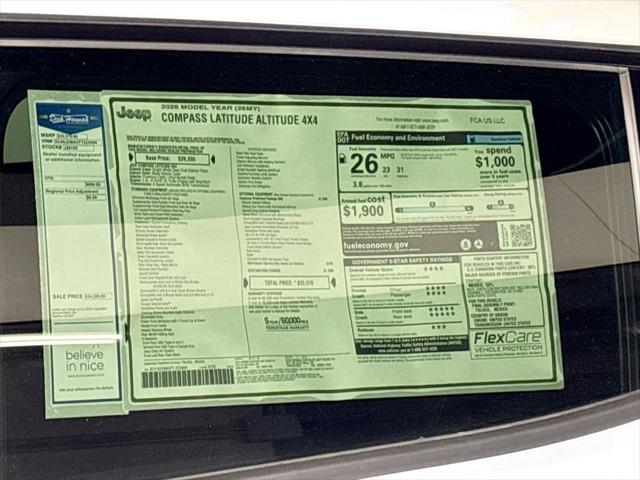 2026 Jeep Compass Latitude Altitude