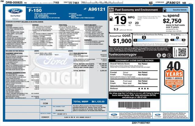 2018 Ford F-150 LARIAT