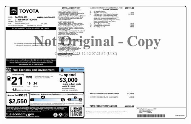 2024 Toyota Tacoma SR5