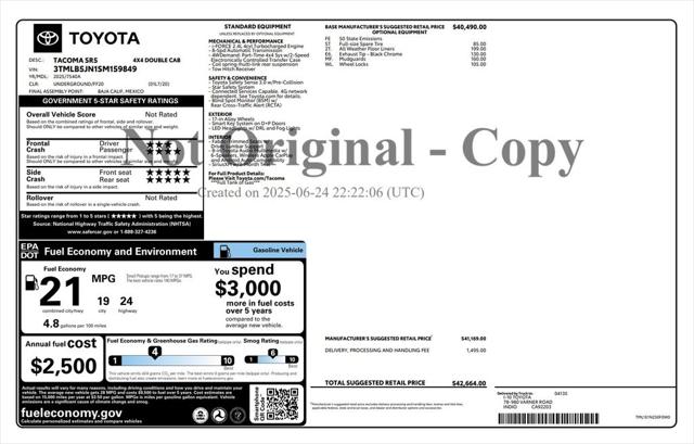 2025 Toyota Tacoma SR5