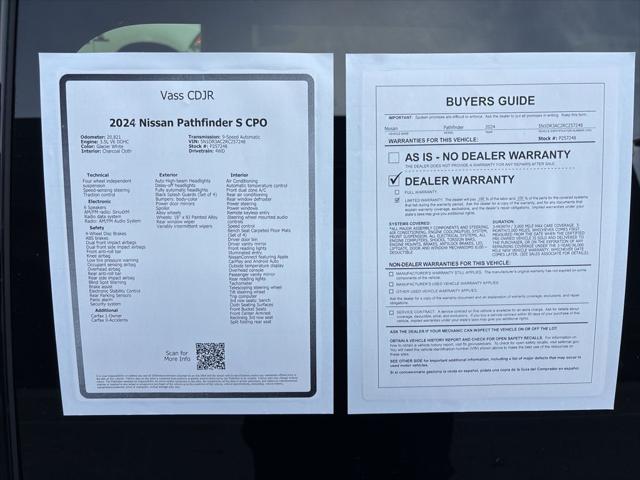2024 Nissan Pathfinder S 4WD