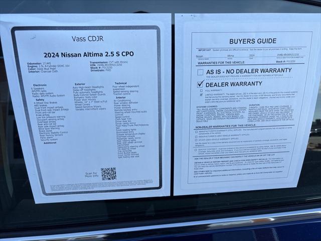 2024 Nissan Altima S FWD