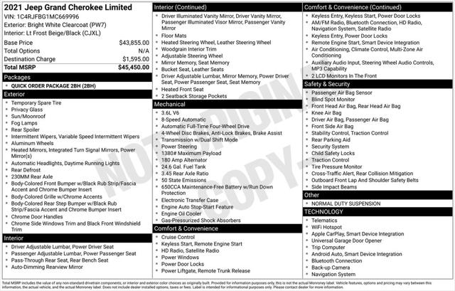 2021 Jeep Grand Cherokee Limited 4x4