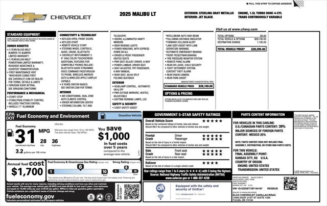 2025 Chevrolet Malibu FWD 1LT