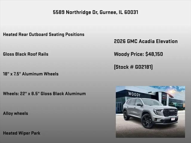 2026 GMC Acadia Elevation AWD