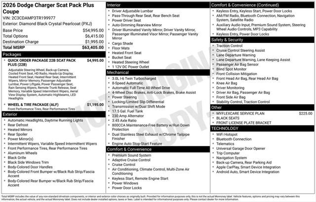 2026 Dodge Charger Scat Pack Plus 2-Door AWD