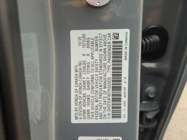 2026 Honda Civic Sport