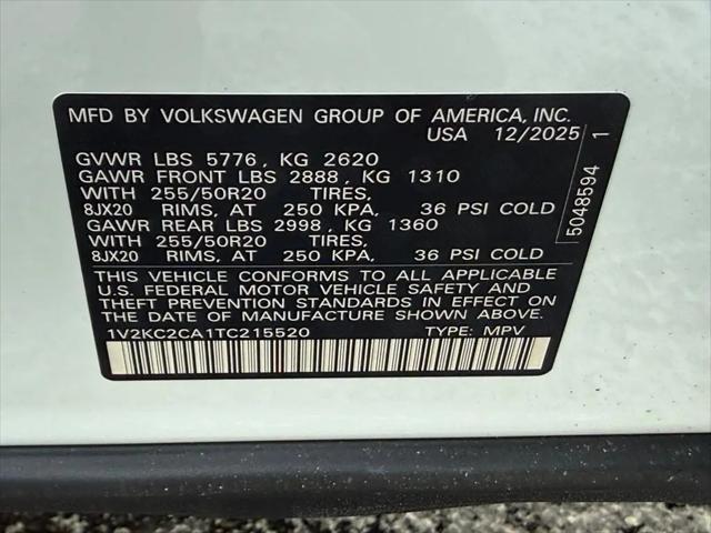 2026 Volkswagen Atlas Cross Sport SE with Technology